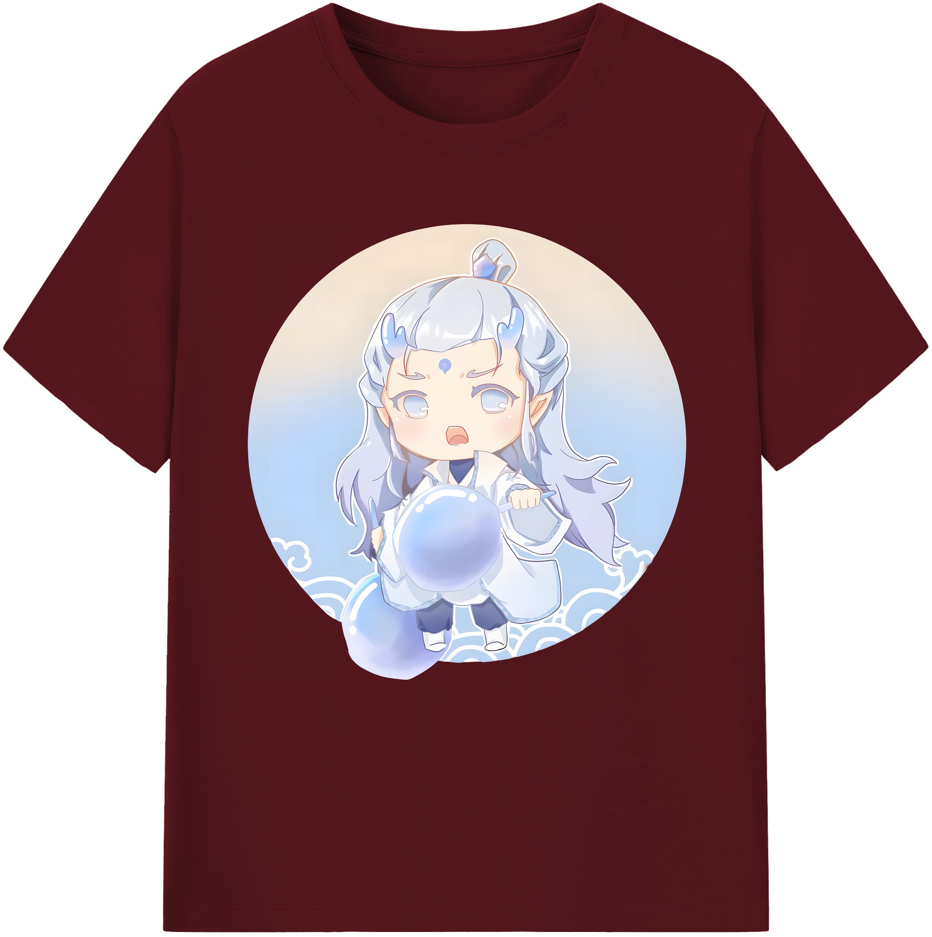 （画像用） Ne Zha 2 ナタ 魔童の大暴れ 綿100％半袖Tシャツ（フロントプリント）